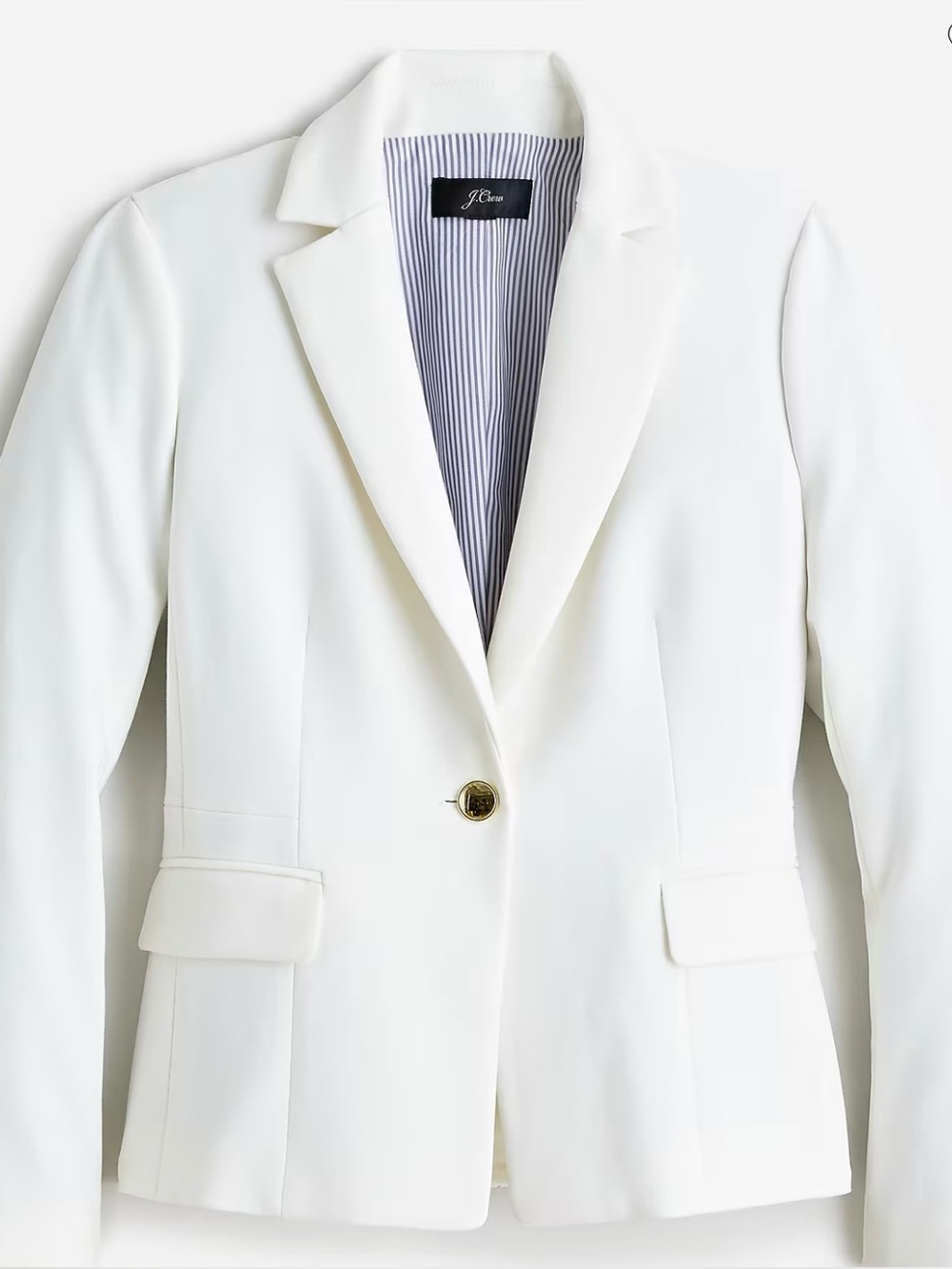 ISO J.crew Mayfair white/ivory blazer in fourth seasons stretch